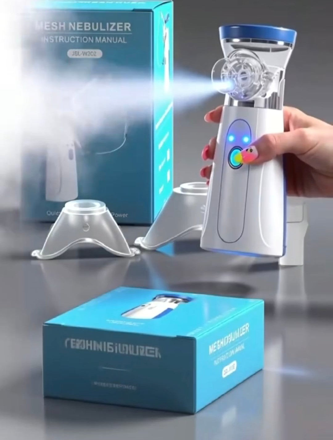 Portable Mesh Nebulizer – Rechargeable Inhalation Device for Adults & Kids | Breathe Easy Anywhere