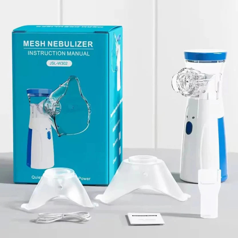 Portable Mesh Nebulizer – Rechargeable Inhalation Device for Adults & Kids | Breathe Easy Anywhere